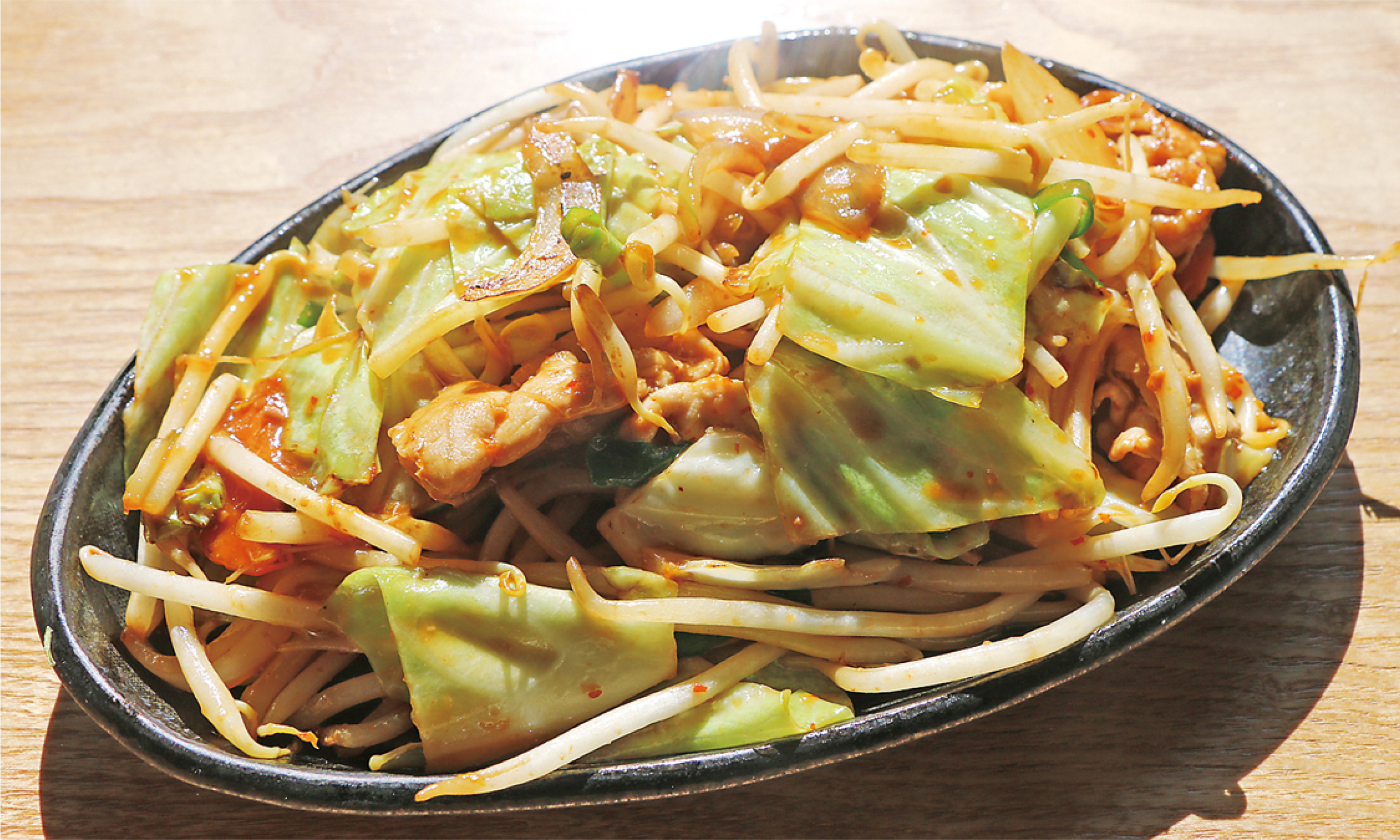 ピリ辛肉野菜炒め定食